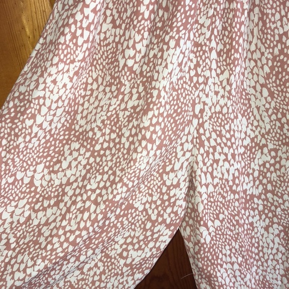 Tyche Amalfi Slanted Hem Jumpsuit size small blush color summer speckled dress​​ - Picture 11 of 16